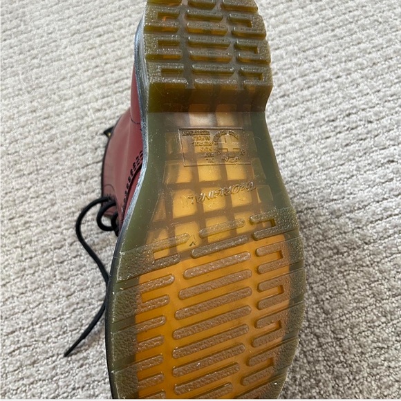 NWOT Dr. Martens Cherry Red Leather Boots - Picture 5 of 6
